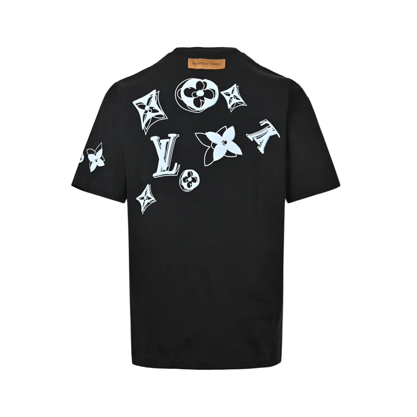 Louis Vuitton/Louis Vuitton ghosting multi-label printed short sleeves
